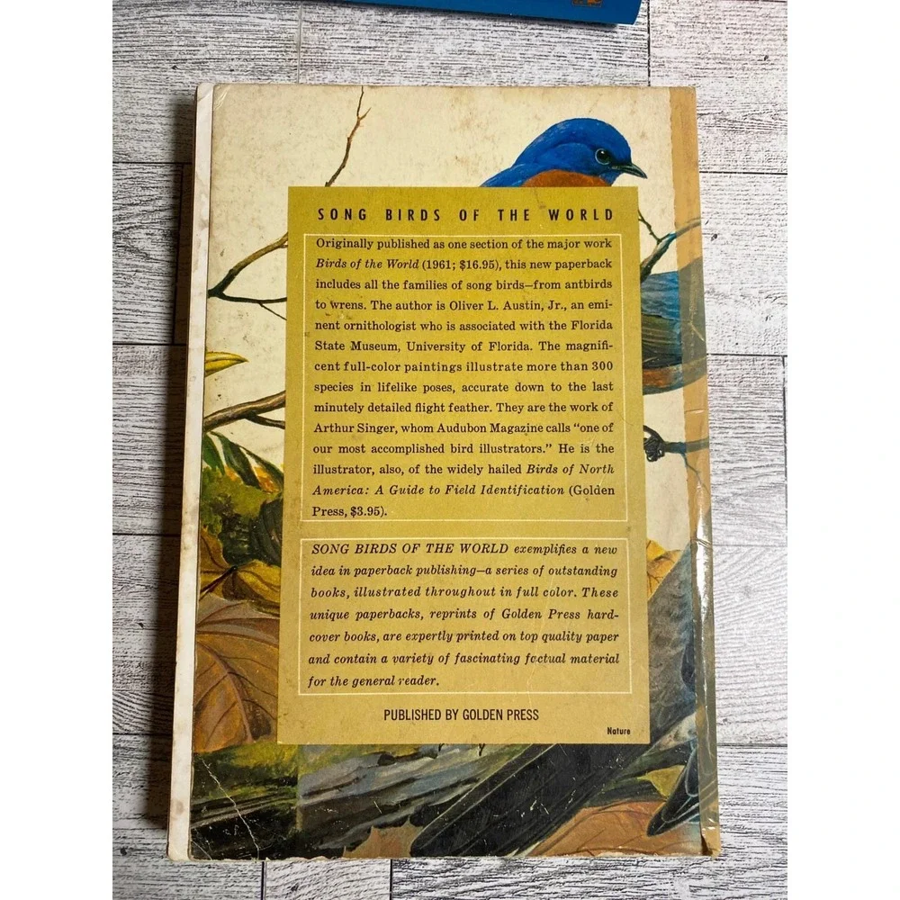 Song‎ Birds of the World Oliver L. Austin Jr. 1967 Illustrated Vintage Paperback